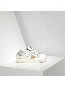 Gold Silver White May Sneakers