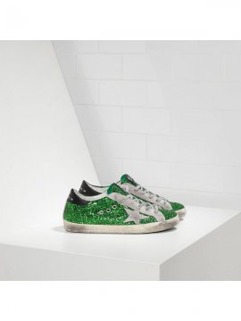 Green Glitter Sneakers