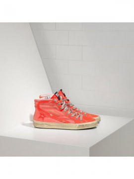 Orange Slide Sneakers