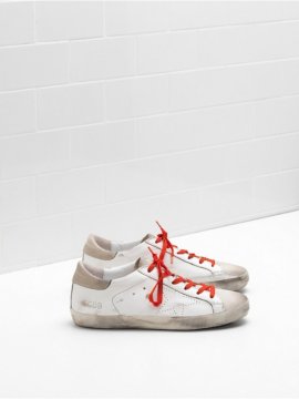 White Khaki Superstar Sneakers