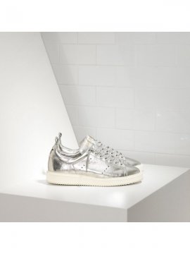 White Silver Starter Sneakers