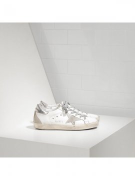 White Silver Superstar Sneakers