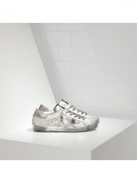 White Silver Superstar Sneakers