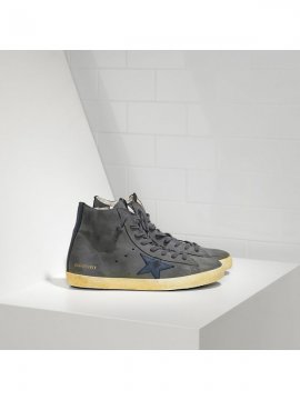 Blue Gray Black Francy Sneakers