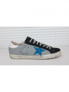 Blue Gray White Superstar Sneakers
