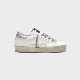 Golden Goose Hi Star Sneakers With Iridescent Star And Silver Heel Tab G35WS945.M4