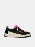 Golden Goose Yeah sneakers with leopard-print star Black G36MS602.A6