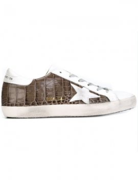 Brown White Supstar Sneakers
