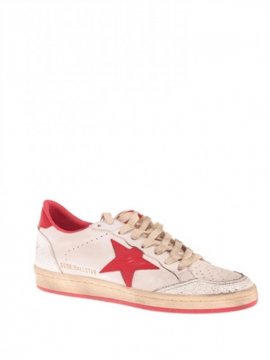 White Red Ball Star Sneakers