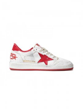 White Red Ball Star Sneakers