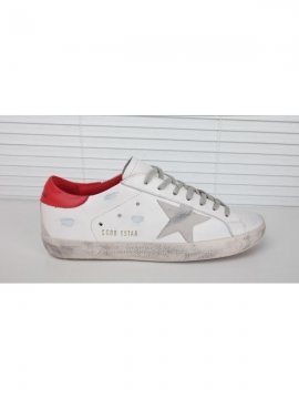 White Red Superstar Sneakers
