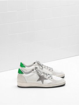 White Silver Ball Star Sneakers
