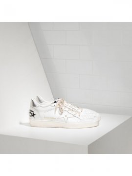 White Silver Ball Star Sneakers